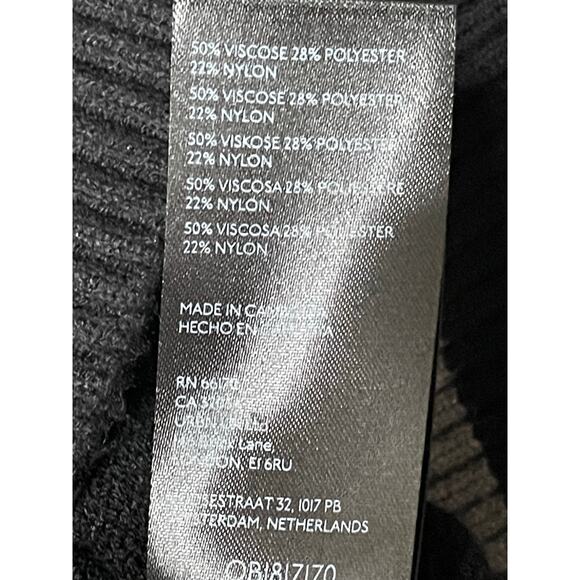 Urban Outfitters BDG Ronnie Cropped Black Knit Vest Medium - Picture 9 of 11